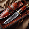 Hunting Knife with Premium Leather Sheath