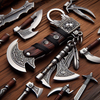 Compact Axes Shaped Mini Pocket Knife | Small Keychain Hatchet for Everyday Carry