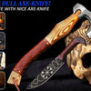 Viking Axe with Knife Set – Camping Hatchets Gifts for Men Crafted for Adventure and Durability