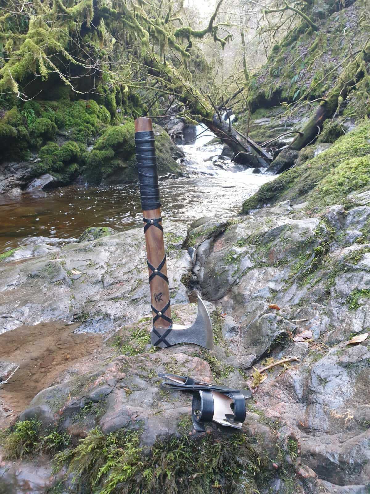 Camping Hatchet with Gift Viking Knife