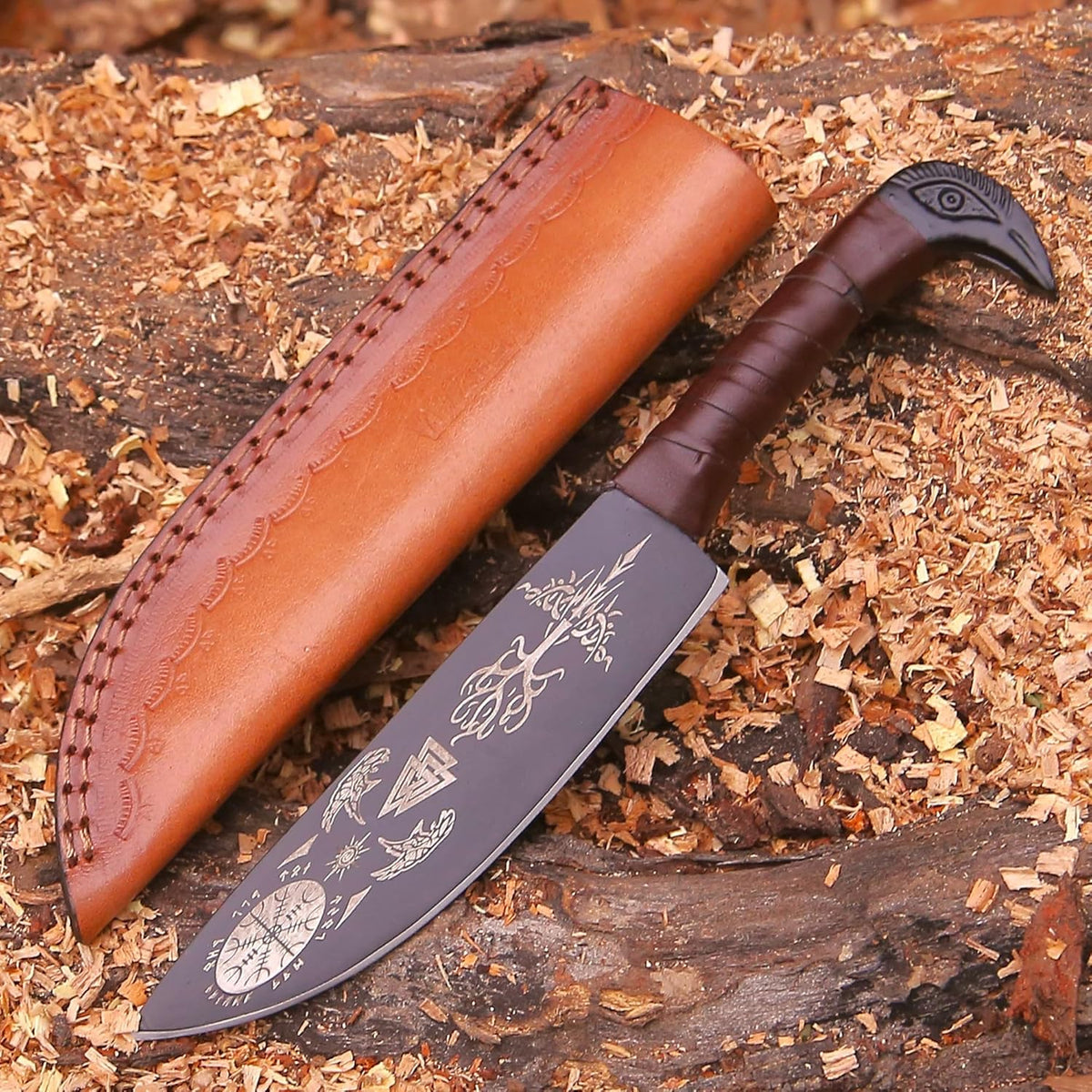 afhzam Viking Raven Hilt Knife 