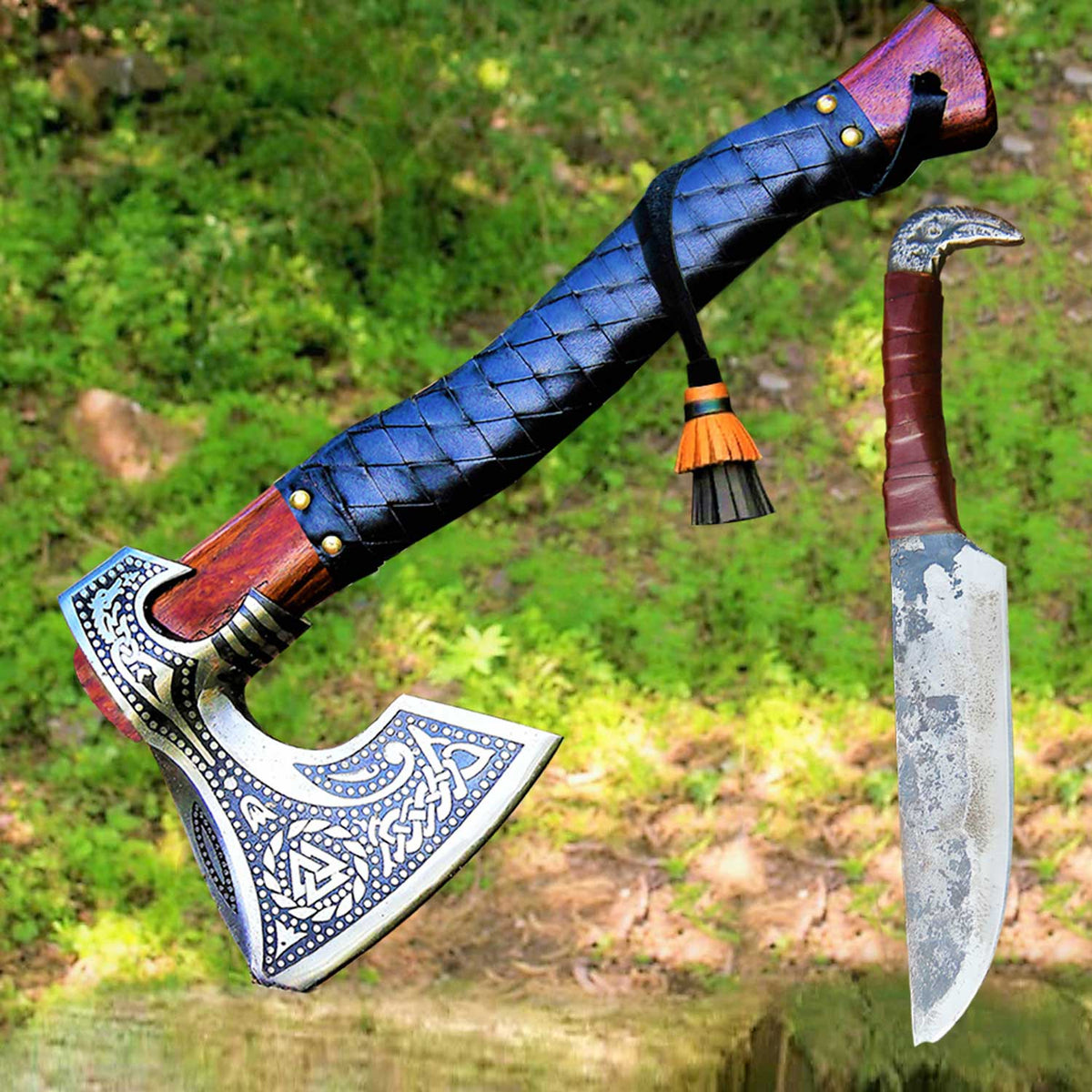 Handmade Viking Axe -- Gift Viking Knife
